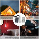 Solar USB Rechargeable Hanging Emergency Waterproof Camping Light