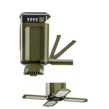 Foldable Solar Camping Light 2000mAh with Power Bank & Digital Display