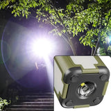 Foldable Solar Camping Light 2000mAh with Power Bank & Digital Display