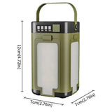 Foldable Solar Camping Light 2000mAh with Power Bank & Digital Display