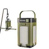 Foldable Solar Camping Light 2000mAh with Power Bank & Digital Display
