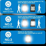 Solar Powered Outdoor Clip-On Lawn Lamp with Motion Sensor
