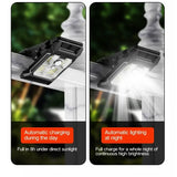 Solar Powered Outdoor Clip-On Lawn Lamp with Motion Sensor