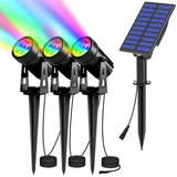 IP65 Solar LED Spotlight, Aluminum Outdoor Garden & Landscape Light (different colours available)