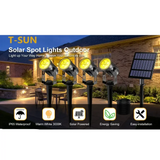 IP65 Solar LED Spotlight, Aluminum Outdoor Garden & Landscape Light (different colours available)