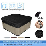 Square Hot Tub Cover – Waterproof, Anti-UV Protector for Outdoor Spa (4 colours available)