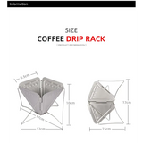 Foldable Stainless Steel Coffee Dripper Stand