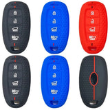 Honeycomb Silicone 4-Button Key Cover for Hyundai Elantra, Sonata & Custo Remote Keys