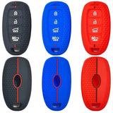 Honeycomb Silicone 4-Button Key Cover for Hyundai Elantra, Sonata & Custo Remote Keys