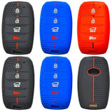 Honeycomb Silicone 4-Button Key Cover for Kia K2, K3, K4, KX7 & Freedy Smart Keys