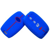 Honeycomb Silicone 4-Button Key Cover for Kia K2, K3, K4, KX7 & Freedy Smart Keys
