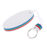Surfboard Floating Key Ring (White & Orange)