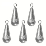 Teardrop Fishing Sinkers – Lead Weights for Bass (10 Sizes)