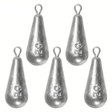 Teardrop Fishing Sinkers – Lead Weights for Bass (10 Sizes)