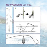 Teardrop Fishing Sinkers – Lead Weights for Bass (10 Sizes)