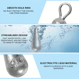 Teardrop Fishing Sinkers – Lead Weights for Bass (10 Sizes)