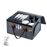 Thick Felt Board Dish & Cup Storage Rack for RV