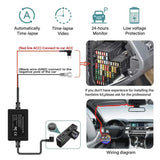Three-Lens Car Camera with 24H Parking Monitor