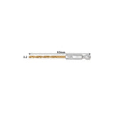 Titanium Twist Drill Bit Set – Hex Shank 1.5–6.5mm (available in single piece & all in one pack)