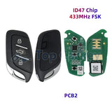 433MHz ID47 Smart Remote Key for MG4, MG5, MG6, ZS, HS, ZX & GT