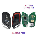 433MHz ID47 Smart Remote Key for MG4, MG5, MG6, ZS, HS, ZX & GT