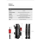 1/4" Two-Way Mini Ratchet Wrench Set with Quick-Connect Rods & S2 Bits