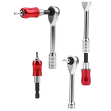 1/4" Two-Way Mini Ratchet Wrench Set with Quick-Connect Rods & S2 Bits