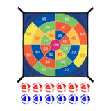 Trampoline Dart Board Game Set with Velcro Balls