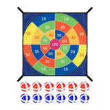 Trampoline Dart Board Game Set with Velcro Balls