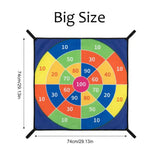 Trampoline Dart Board Game Set with Velcro Balls