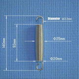 Trampoline Replacement Steel Springs (Pack of 10)