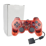 Transparent Blue PS2 Wired Controller – Dual Vibration (different colours available)