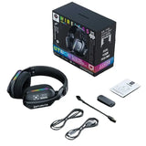 Tri-Mode RGB Gaming Headset – 2.4G Wireless & Wired, Long Life
