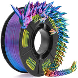 Tricolour Silk PLA 3D Printer Filament 1.75mm (250g)