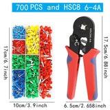 Tubular Terminal Crimping Pliers Set (different sets available)