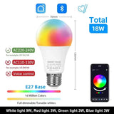 Smart LED Bulb 15W/18W E27/B22, Dimmable