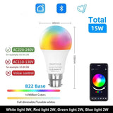 Smart LED Bulb 15W/18W E27/B22, Dimmable