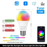 Smart LED Bulb 15W/18W E27/B22, Dimmable