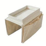 TV Remote Control Holder Sofa Armrest Organizer with Storage Pockets