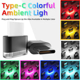 Type-C LED Car Interior Ambient Light (7 colours available)