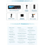 1080p VHS to Digital Converter & MP3 Recorder