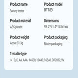 Universal Battery Tester for AA/AAA/C/D/9V/1.5V/3V (2 colours available)