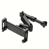 Universal Car Headrest Tablet & Phone Holder Mount (Black & Red)