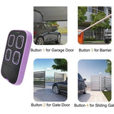 Universal Multi-Frequency Garage Door Remote Control, 280–868MHz