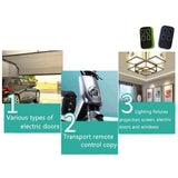Universal Multi-Frequency Garage Door Remote Control, 280–868MHz