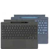 Upgraded Bluetooth Magnetic Keyboard with Touchpad & Pen Slot for Surface Pro 8, 9, 10, 11 & X – 7-Color Backlit