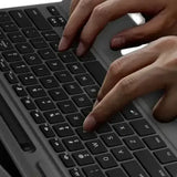 Upgraded Bluetooth Magnetic Keyboard with Touchpad & Pen Slot for Surface Pro 8, 9, 10, 11 & X – 7-Color Backlit