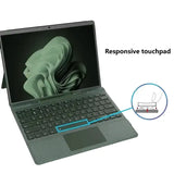 Upgraded Bluetooth Magnetic Keyboard with Touchpad & Pen Slot for Surface Pro 8, 9, 10, 11 & X – 7-Color Backlit
