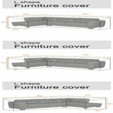 V/L-Shape Waterproof Garden Sofa Cover – Rattan Corner Furniture Protector (different sizes available)