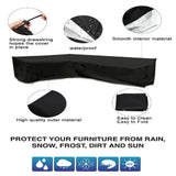 V/L-Shape Waterproof Garden Sofa Cover – Rattan Corner Furniture Protector (different sizes available)